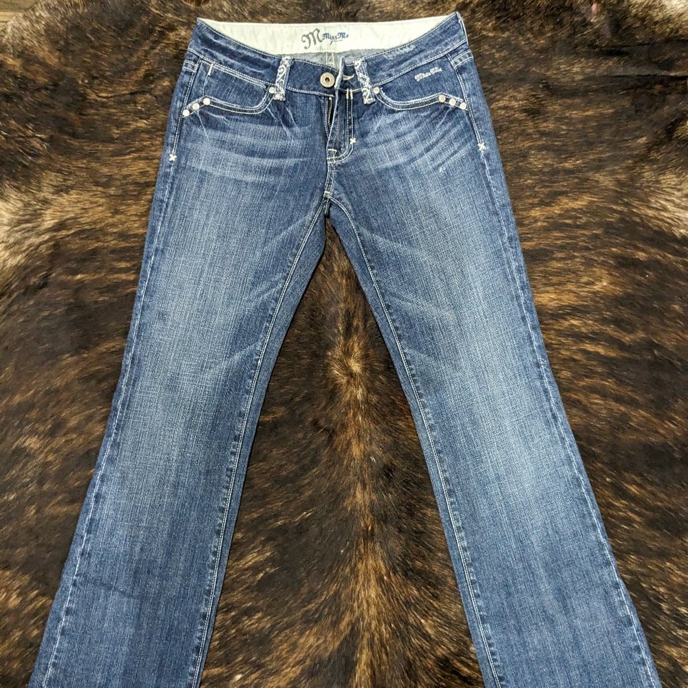 Miss Me Embroidered Boot Cut/ Mid-Rise